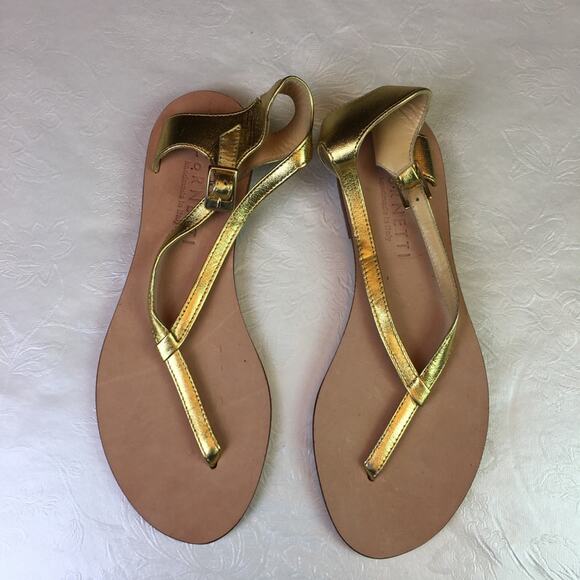 CorNETTI T-Strap Sandal Gold Size EU 37 - Picture 1 of 16